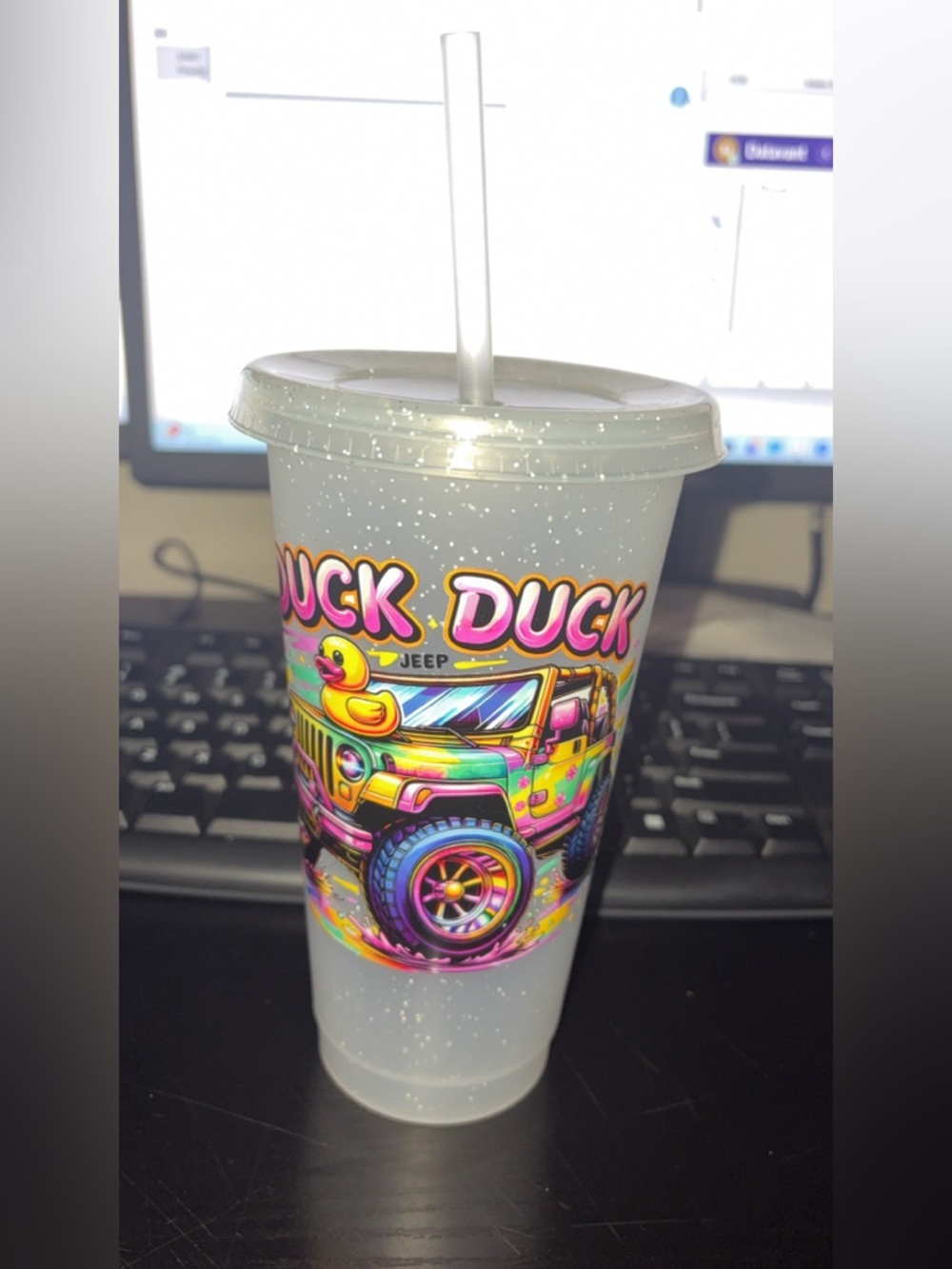 Duck Duck Jeep Speckled Reusable Tumbler - Multicolor